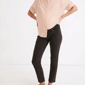 Madewell maternity side-panel perfect vintage jeans in lunar wash EUC
